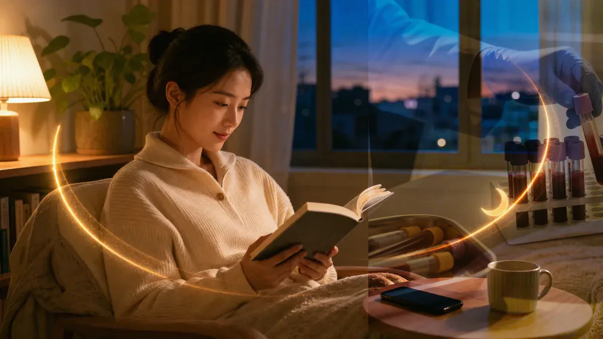 우리는 원래 아침을 먹지 않았다. 에서 확인할 혈액검사와 검사 타이밍 실천 포인트 시각 자료