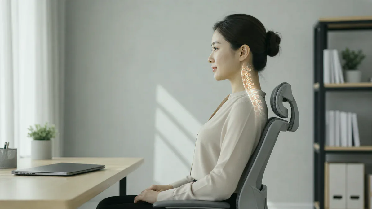 운동 쉬는 날에도 단백질을 꼭 챙겨 먹어야 하는 이유 내용을 이해하기 위한 목과 어깨 자세 시각 자료